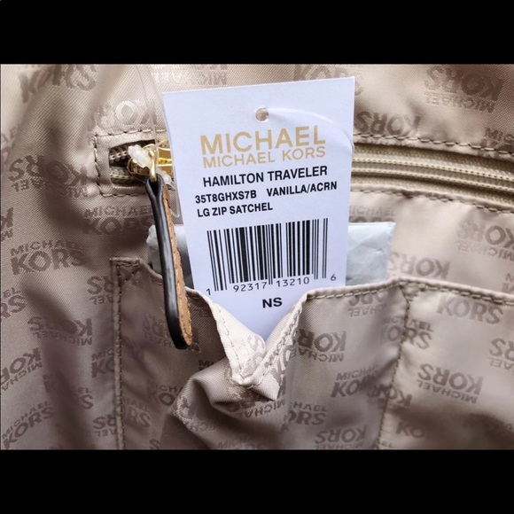 Gaby’sBags👜❤️-NWT Michael Kors Large Zip Satchel - Picture 8 of 8